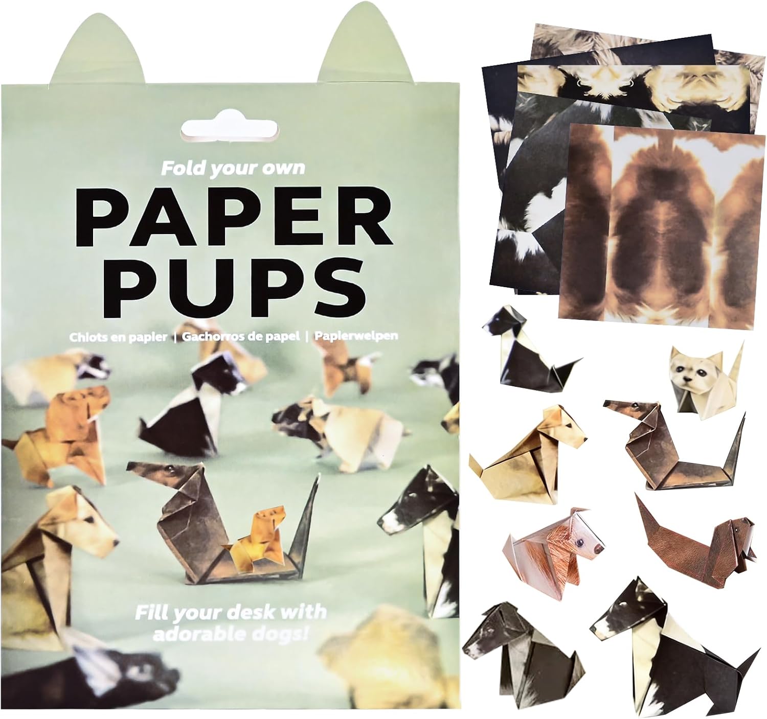DGRKZY Cats Origami Kit - Cute Cat Origami Paper to Fold, Creative Origami Cats Craft for & Adults, Fun Paper Folding Desk Decoration (Animal Dog)