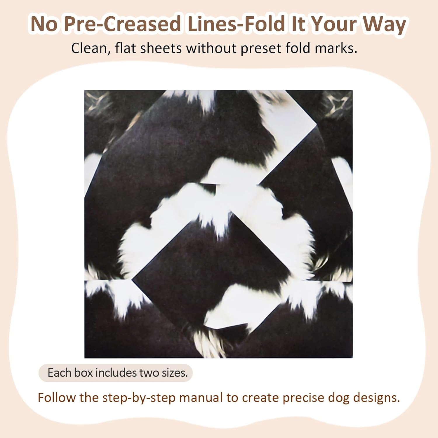 DGRKZY Cats Origami Kit - Cute Cat Origami Paper to Fold, Creative Origami Cats Craft for & Adults, Fun Paper Folding Desk Decoration (Animal Dog)